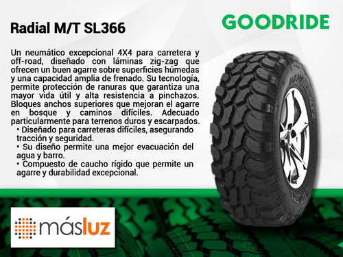 Par Llantas Radial M/t Sl366 Goodride Lt265/65r17 Q120/117