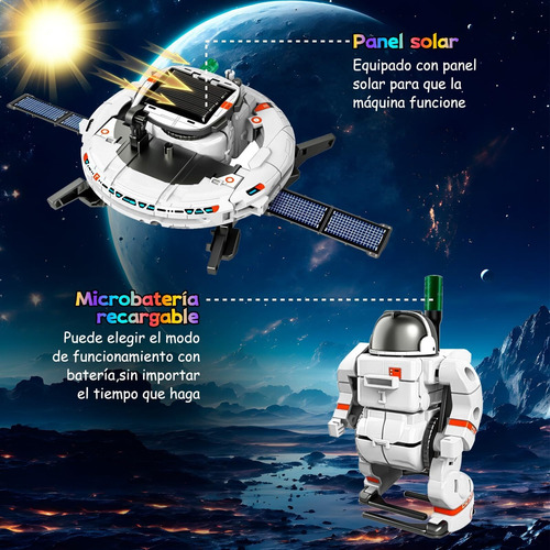 Juguete Educativo Robot Stem Con Energía Solar 6 En 1 Regalo
