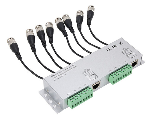 Balun De Vídeo Pasivo 8ch Hd Bnc Macho A Cable Utp Transcept