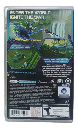 James Cameron's Avatar: The Game - Ubisoft - Psp (Usado)