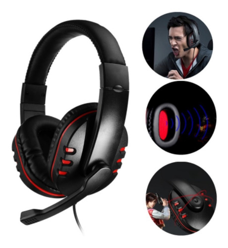 Fone De Ouvido Headphone Microfone Ps4 X-one Pc Celular P3