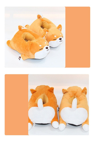 Imagen 5 de 9 de Pantuflas Perrito Shiba Inu Kawai Cerradas