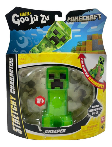Figura Elástica Heroes Of Goo Jit Zu Minecraft Creeper
