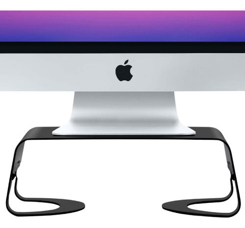 Suporte Para Monitor Mesa Minimalista E Ergonomico - Preto