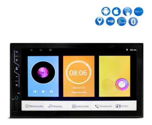 Imagem 10 de 10 de Central Android Espelha Ios Gps Completa Duster Dyn 11..