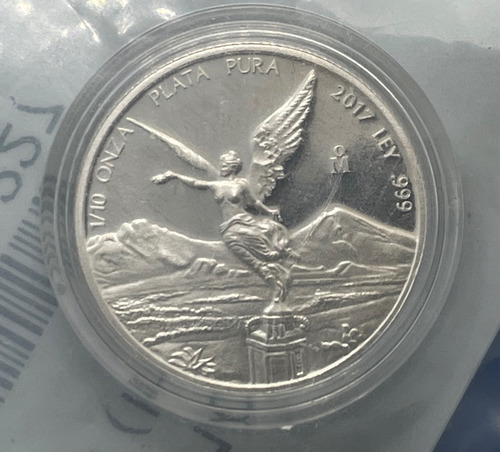 1/10 Onza 2017 Proof Plata Pura Serie Libertad (Usado)