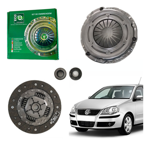 Kit Embreagem Volkswagem Polo 1.0 16v  Ano 2002/2003.