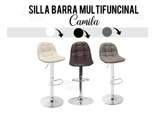 Silla De Barra Bar Multifuncional Moderna Camila