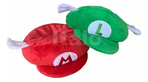 Gorro Reversible Mario Bros Y Luigi 