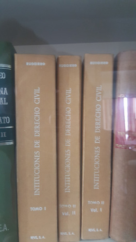 Instituciones De Derecho Civi. 3 Tomos. Ruggiero