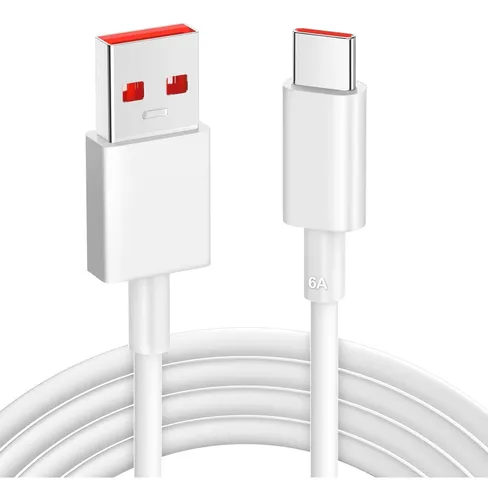 Cable Cargador Turbo 6a Usb A Usb Tipo C Para Celular Xiaomi