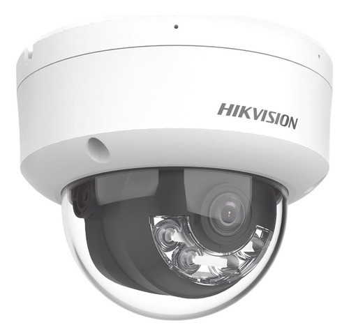Cámara Ip Antivandalica Hikvision Con Micrófono Color Blanco
