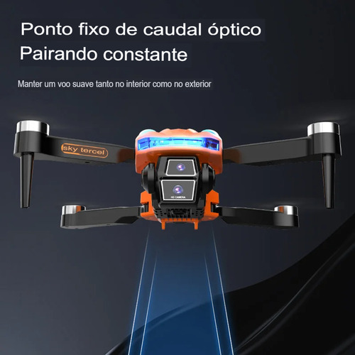 Drone Cs-2 Com Câmera Motor Brushless Fluxo Óptico 1 Bateria