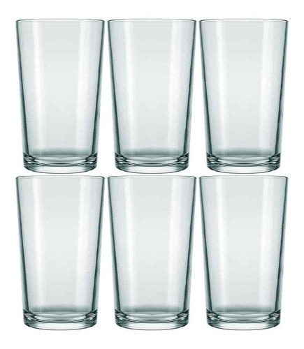 Vaso Vidrio Agua Nadir 340 Ml Bar X6 Unid