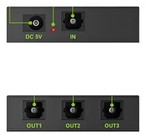 Comprar Adaptador Pvc Splitter Optico Salidas Audio Digital Tv Ps3