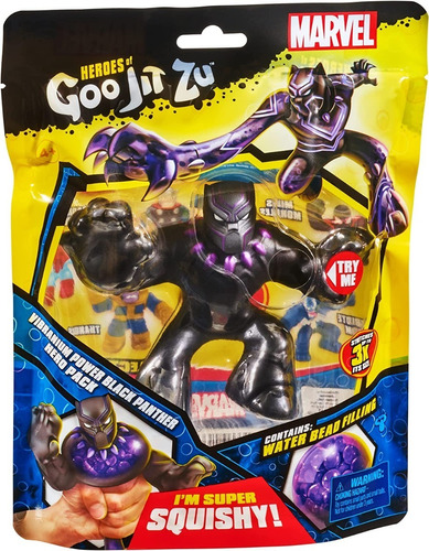 Heroes Of Goo Jit Zu Pantera Negra Marvel Muñeco Squishy 