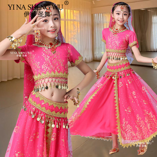 Conjunto De Disfraz Indio De Danza Del Vientre Para Niñas Y