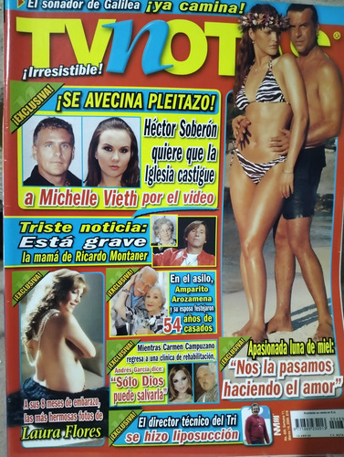 Monserrat Olivier Revista Tvnotas Laura Flores Andres Garcia (Usado)