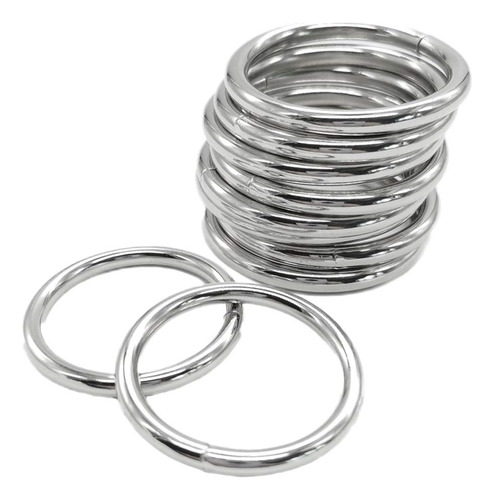 Anillos Metálicos Para Macramé, 5 Mm De Grosor, Pack De 10
