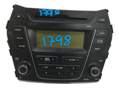 Radio Manual Id 1798 Hyundai Santafe 2013-2015