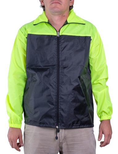 Campera Rompeviento Pampero Trenel Amarillo Fluo Pam2040an