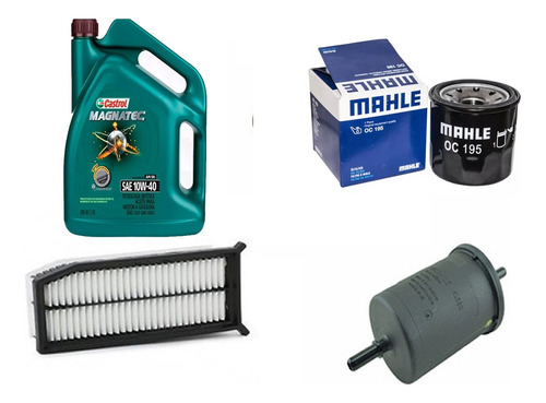 Kit 3 Filtros P/ Nueva Kangoo 1.6 Castrol 10w40 4lts