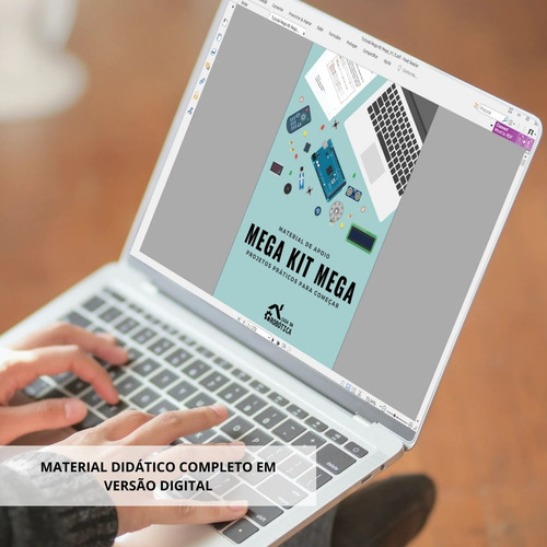 Mega Kit Robótica Para Arduino Mega Com Tutorial + Maleta