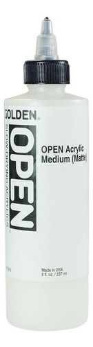 Golden Open - Botella De Acrilico Mate  Tamaño Mediano  8.