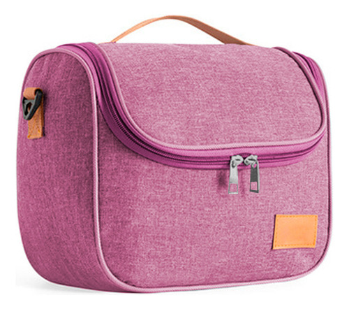 Bolsa Lancheira Semi Impermeavel Com Isolamento Termico Leve Cor Rosa