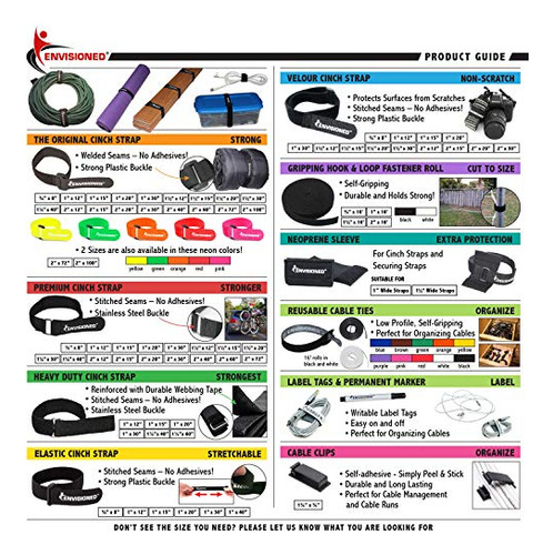 Reusable Hook & Loop Strong Grip Fastener Roll 3/4 X 1...