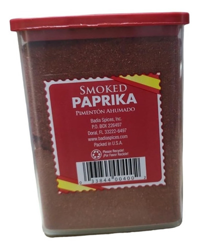  2 Piezas De Pimentón Ahumado Badia 106.3g Paprika Ahumada