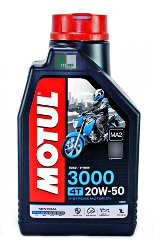 Motul 3000 20w50 Mineral Motos 4t Api Sl Ma2