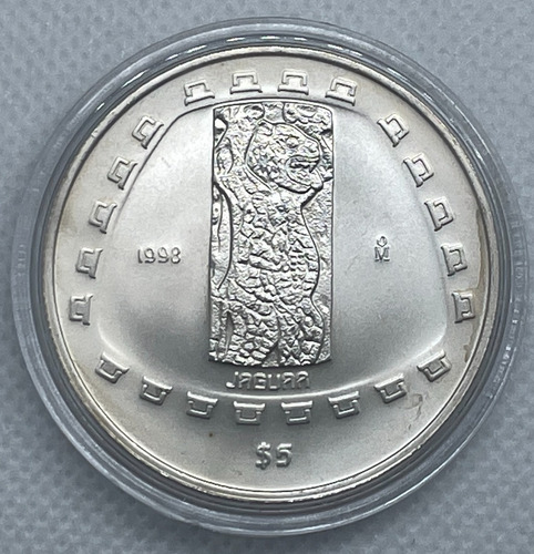 Moneda Jaguar 1998, Onza Plata, Serie Precolombina