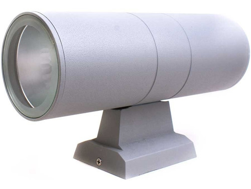 Imagen 3 de 8 de Luminaria Exterior 2 Luces 26cm Color Gris Lh-2095