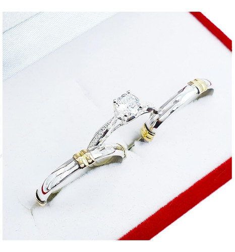 Alianzas Plata Y Oro El Par Anillo Casamiento Compromiso