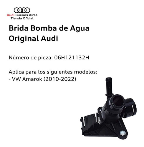 Brida Bomba De Agua Audi A4 A5 A6 Q5 Audi 06h121132h