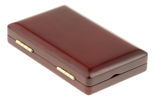 Caja De Madera Maciza Portátil Para Cañas De Clarinete De
