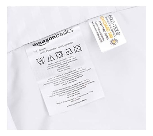 Juego De Funda Nórdica De Microfibra A Rayas Basics - 3 Piez