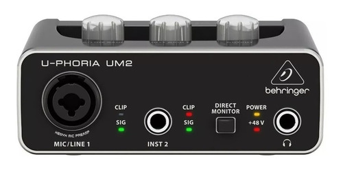 Behringer  Interface Um2, U-phoria Usb 2 Anos Garantia