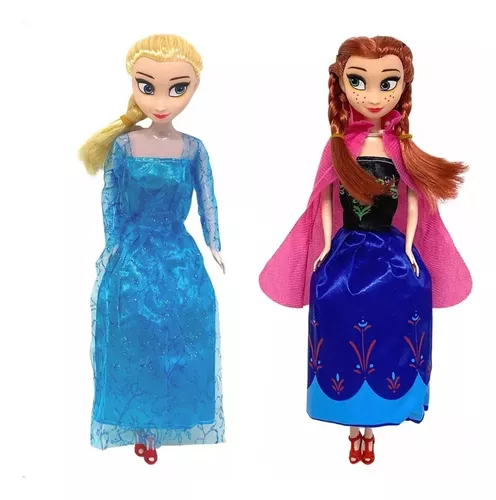 2 Boneca Frozen Musical Ana E Elsa 30cm Musicais no Shoptime