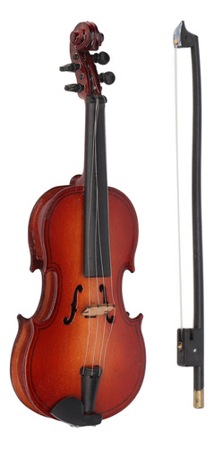 Violín En Miniatura, Decoración Artesanal De Madera, Musical