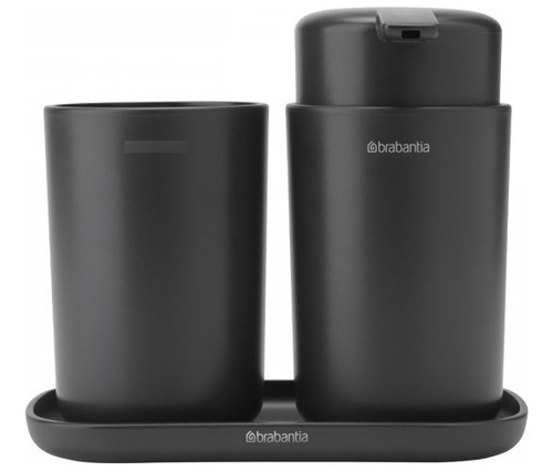 Set De Accesorios Para Baño 3 Piezas Dark Grey Brabantia    