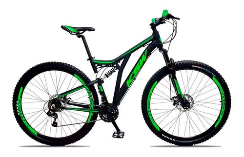 Bicicleta Full Impact Aro 29 Q19 21v Freio Disco Pto/vd Ksw