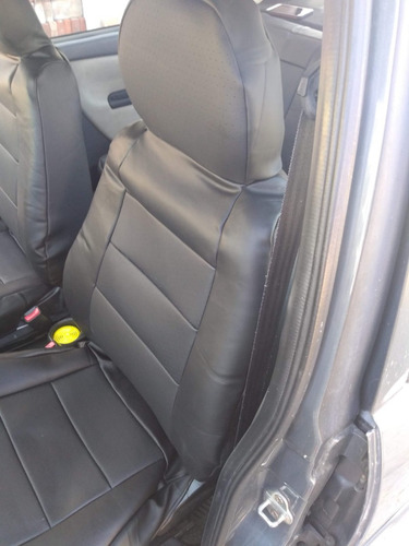 Fundas Cubre Asientos Tacto Piel Automotriz Para Versa 2025 Negro