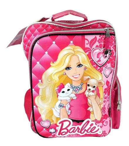 Mochila Barbie Con Vestidor Y Porta Muñeca 16 Pulgadas