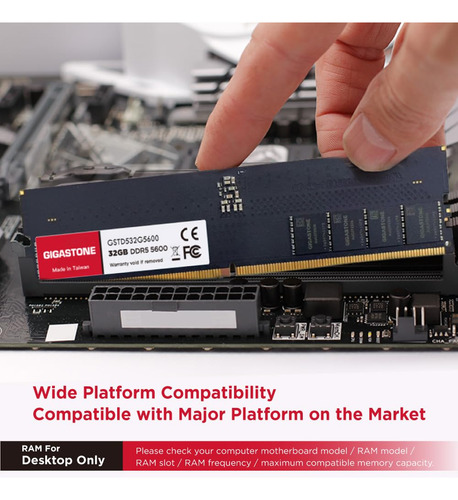 Kit De Memoria Ddr5 Gigastone De 128gb (4x32gb) Ddr5