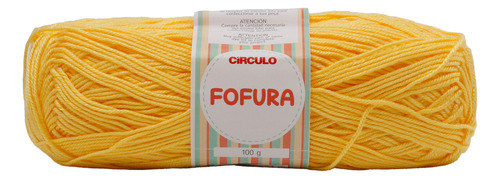 Lana Tejer Fofura Sedosa 500gr X Color Bebe Hipoalergénica Amarillo Oro 1317