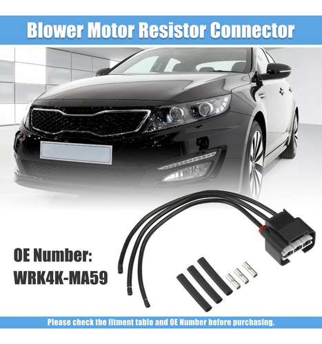 Arnés Connector Resistance Motor Ventilator Para Kia Sedona