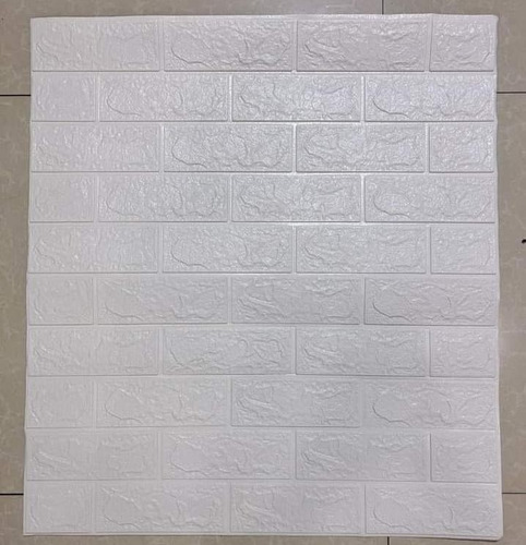 Pack 10 Lamina Papel Mural Autoadhesivo 3d Ladrillo 70x77
