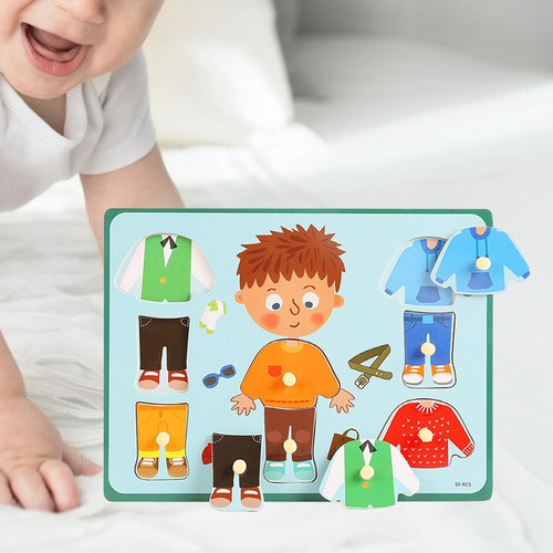 Juego De Vestir, Rompecabezas Educativos Para Edades Chico
